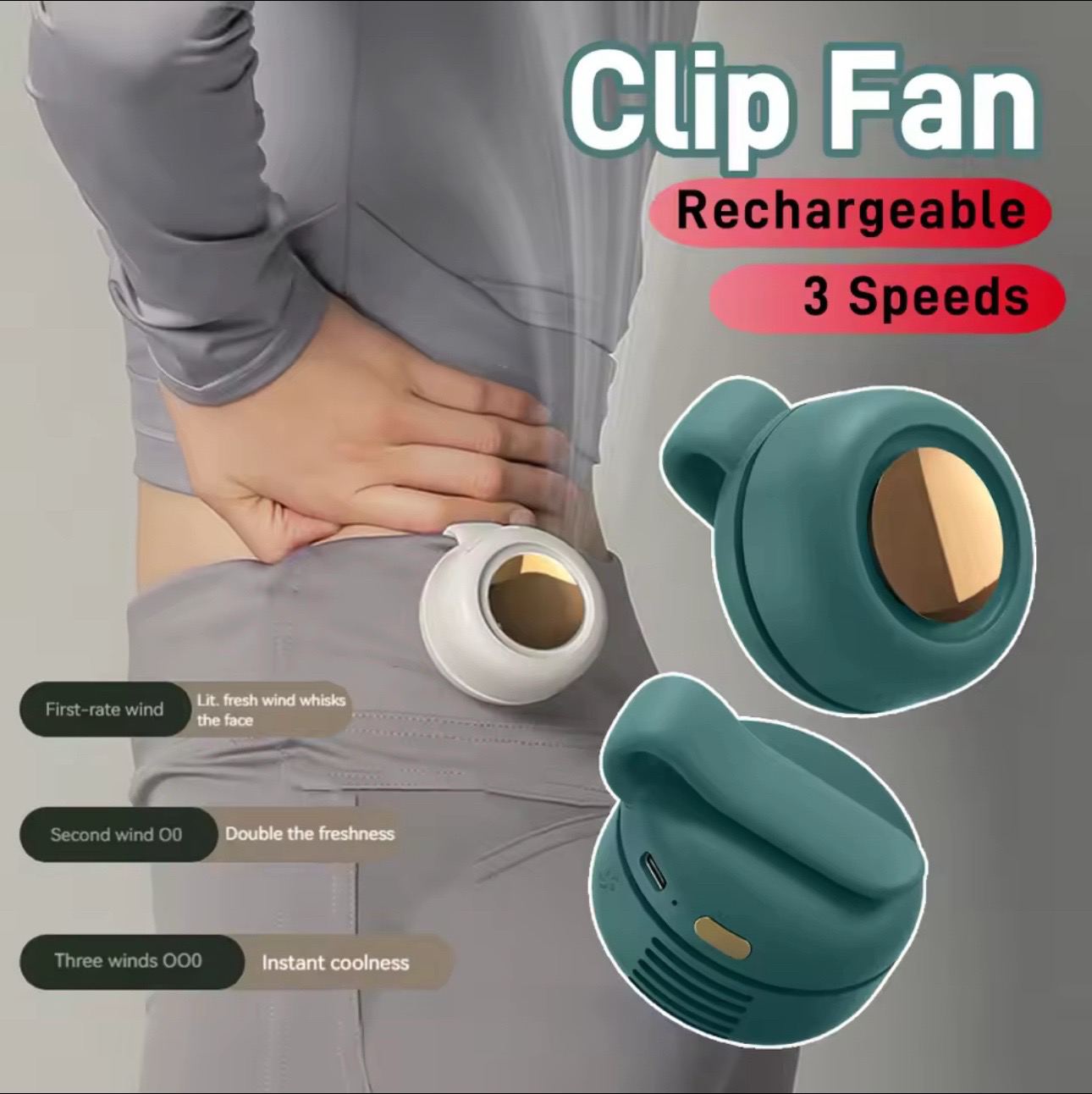 BreezyClip Cooling Fan